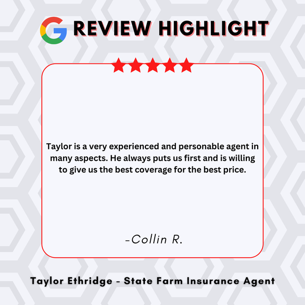 Images Taylor Ethridge - State Farm Insurance Agent