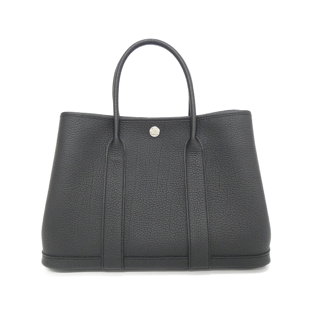 エルメス ガーデン パーティ 30cm 051568CK ネゴンダ BLACK シルバー金具 K刻印
