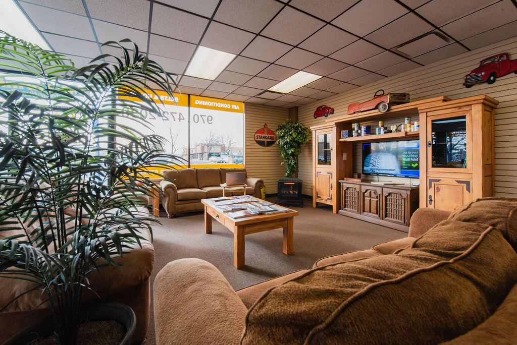 Our customer oriented, clean and relaxing waiting area is designed to be comfortable while we servic McCormick Automotive Center Fort Collins (970)472-2030