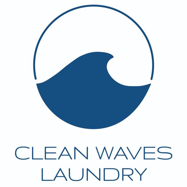 Clean Waves Laundry Logo