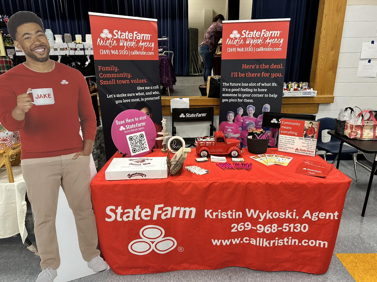 Stop by our booth today to talk about all things insurance!