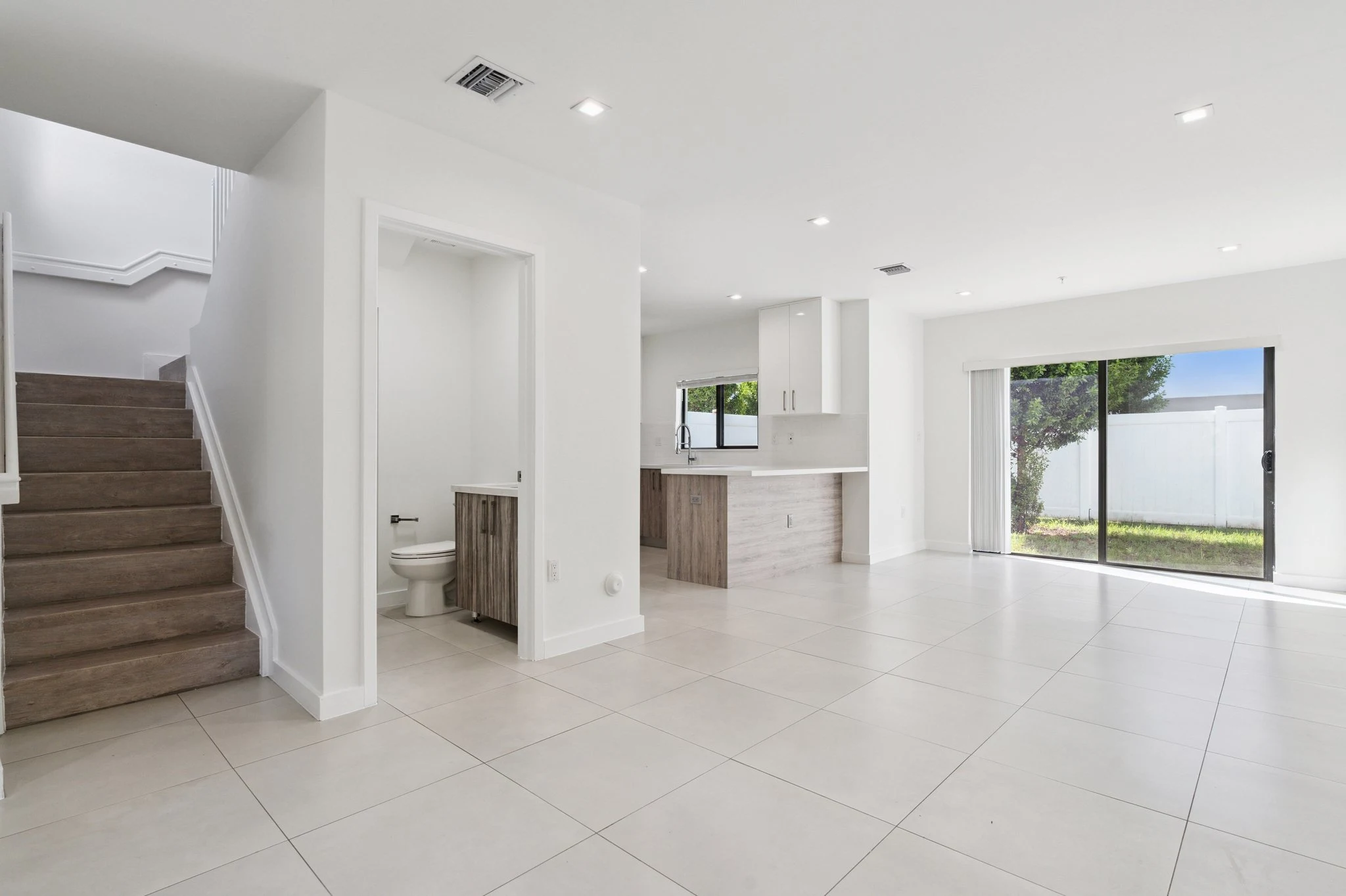 Open Kitchen and Living Room