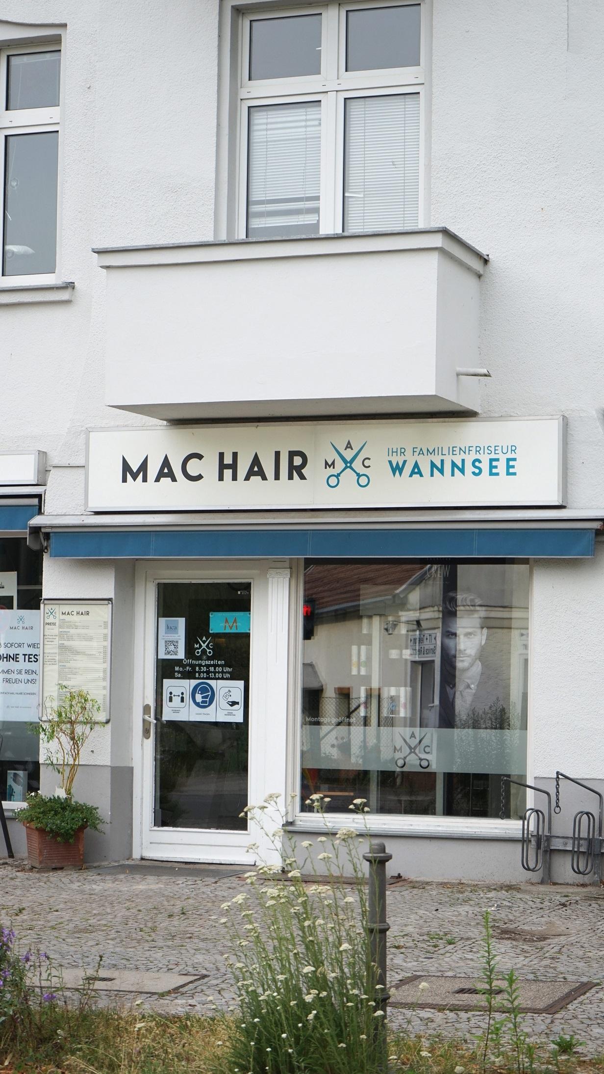 Logo Mac Hair // Wannsee - Ihr Familienfriseur