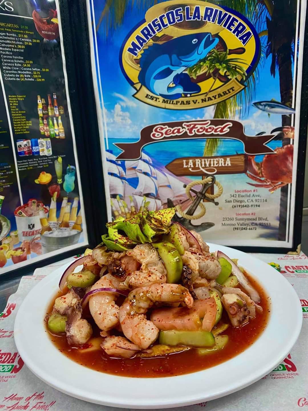 Mariscos La Riviera Estilo Milpas Viejas Nayarit CastanÌeda's Mexican Food- seafood