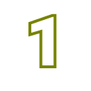 Number 1 icon.