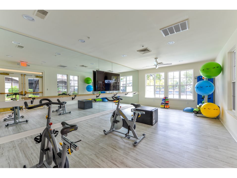 The Bluestone Apartments fitness center