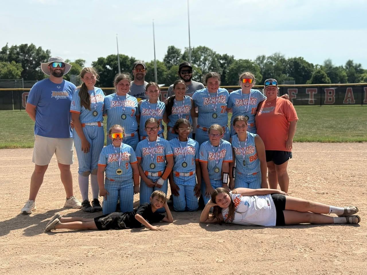 What an incredible weekend of softball. 1st annual Rampage Rumble. Made the championship game against a great Folds of Honor team. A lengthy battle went 8 innings with Folds winning 5-4. What and end to an amazing season for this great group of kids.