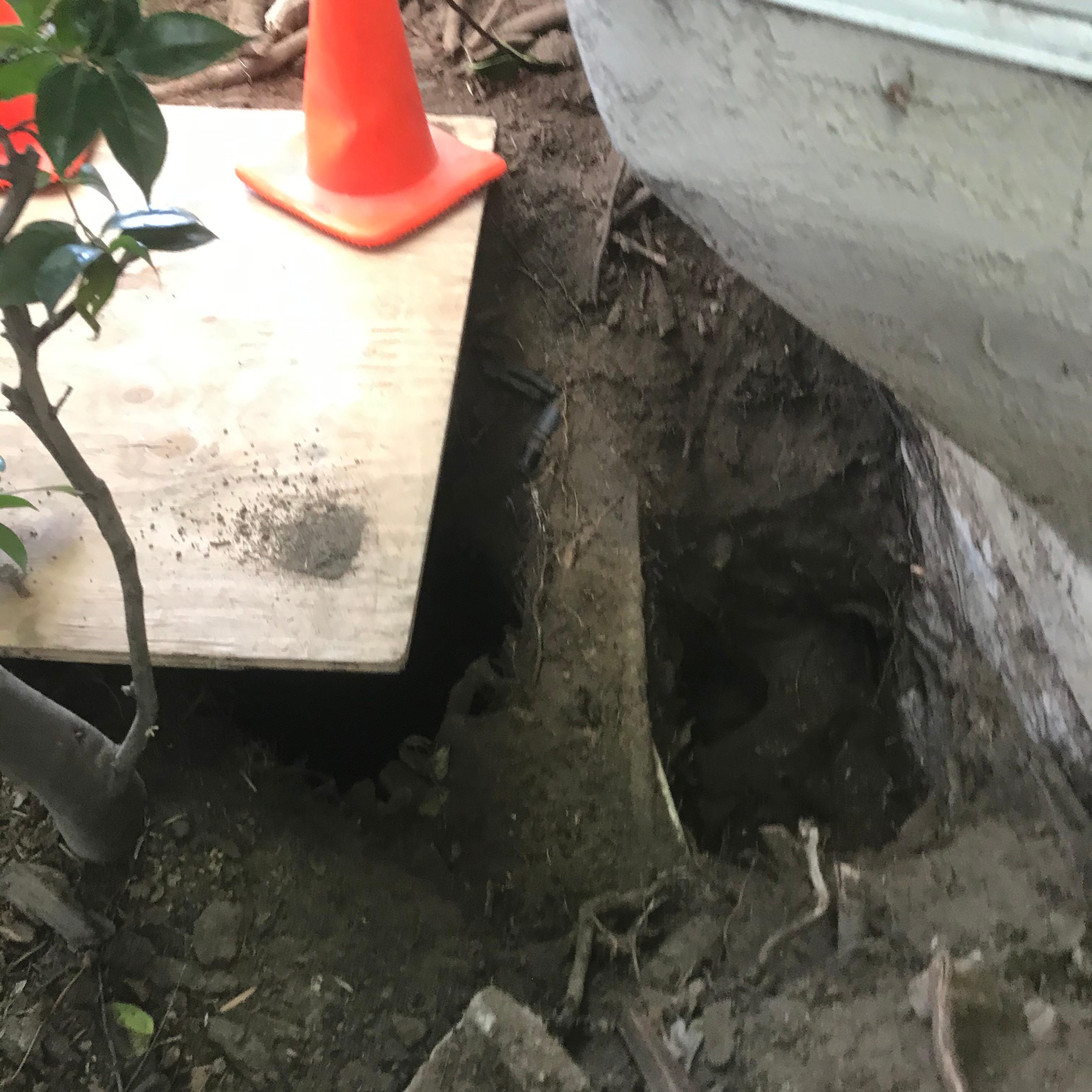 Mainline repair in progress.