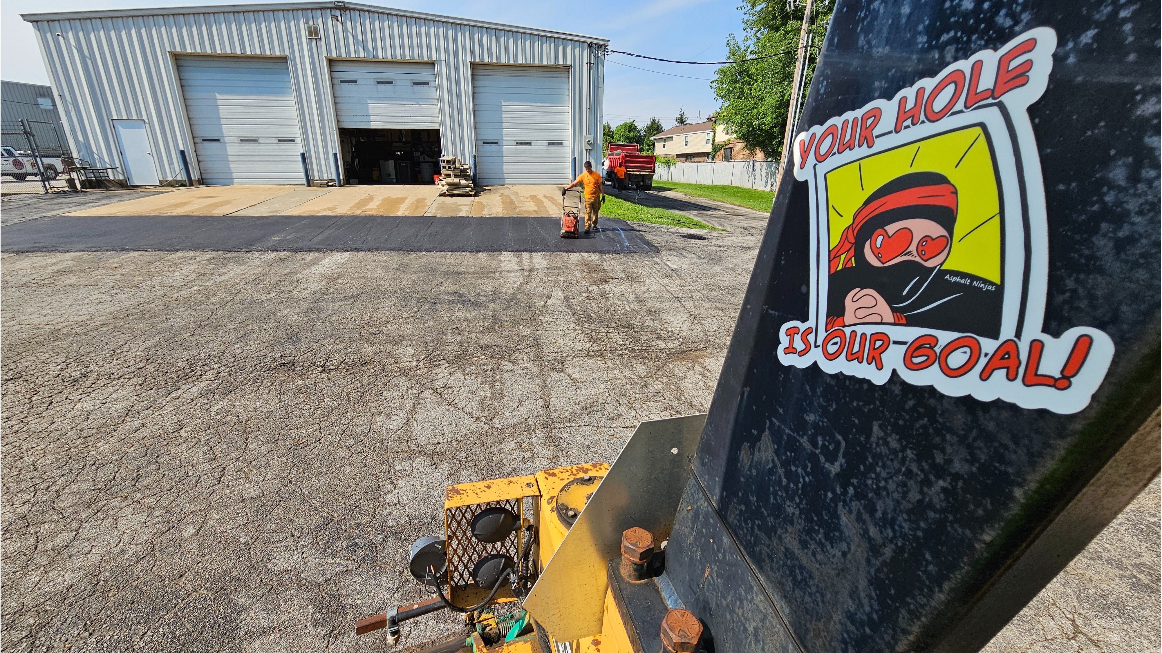 Asphalt Ninjas repairing asphalt drive