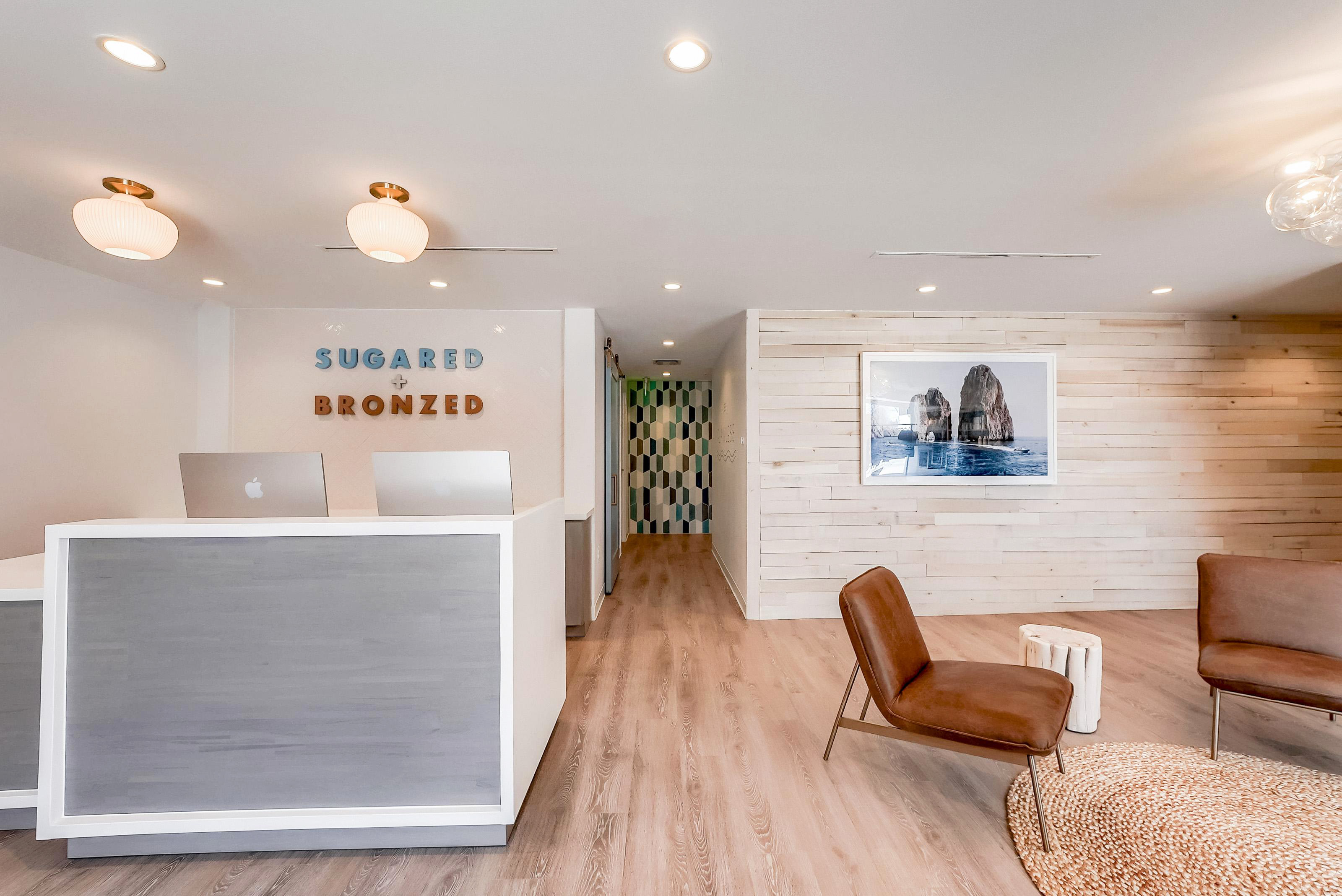 SUGARED + BRONZED Highland Park lobby