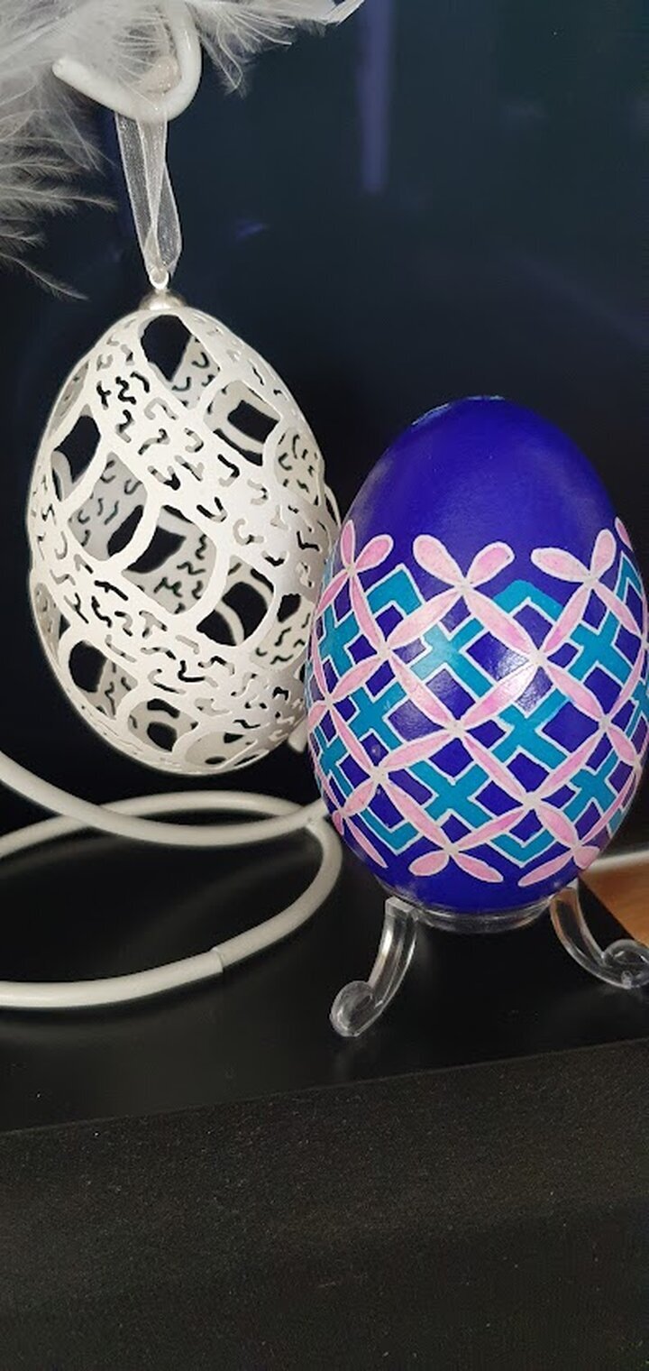 Bilder Gabriele Krecht - Wachstechnik Ostereier & Christbaumkugeln