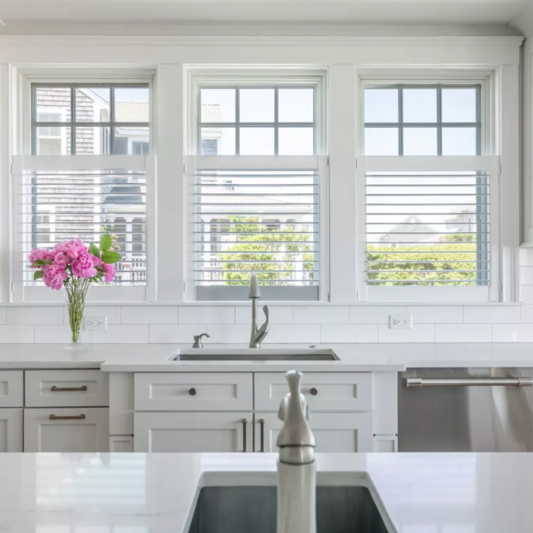 Cafe Shutters allow privacy with a view! Budget Blinds of Chilliwack, Hope and Harrison Chilliwack (604)824-0375
