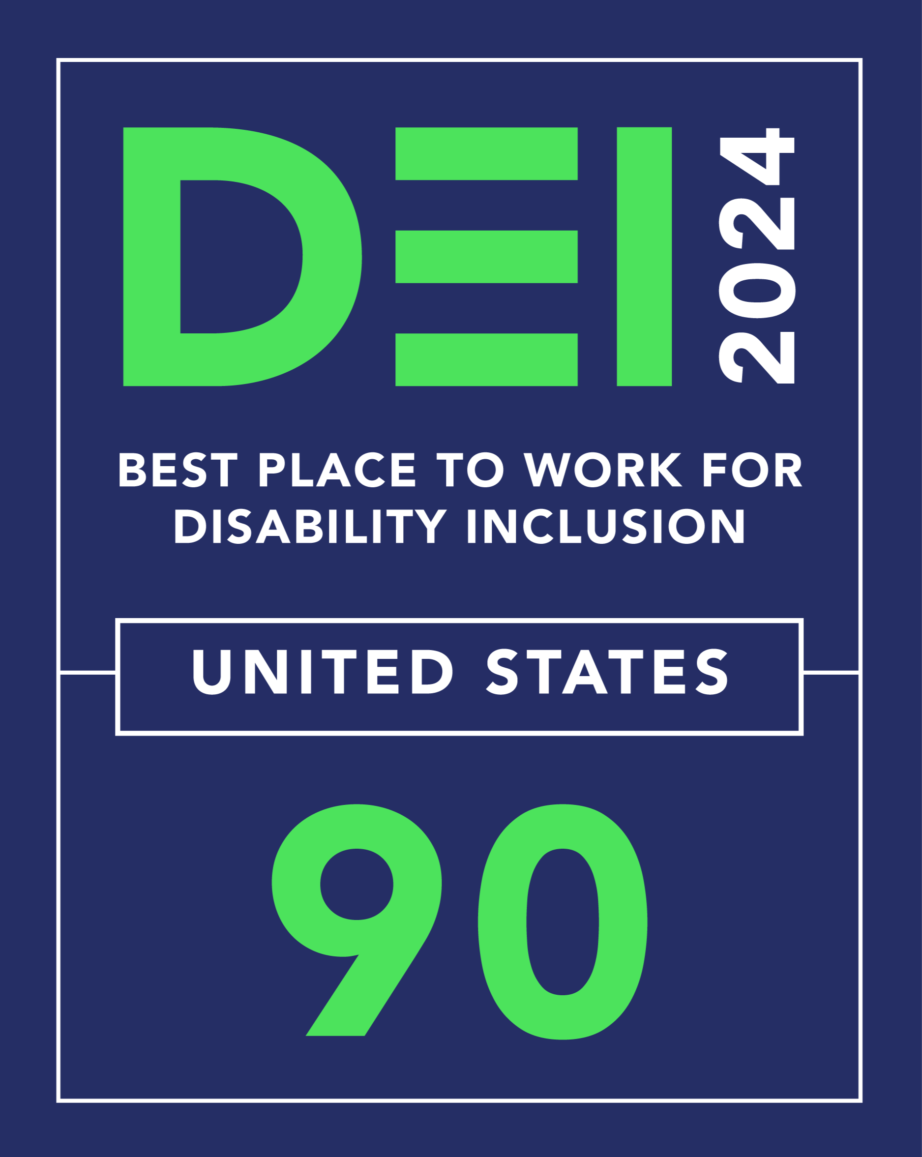 2024 Best Place to Work for Disability Inclusion logo