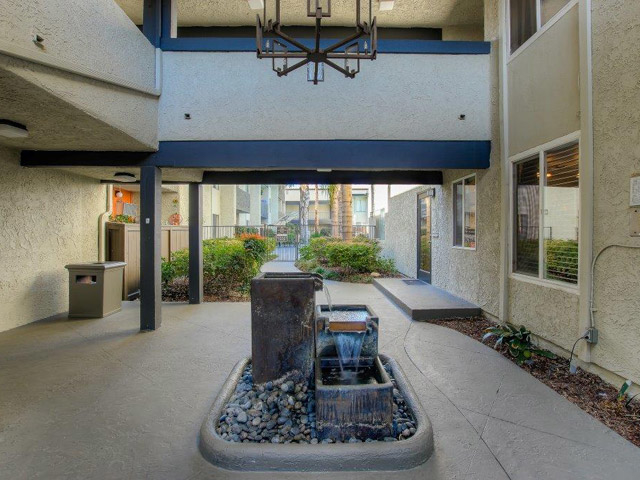 Tranquil Entryway in Our Community Cornerstone Apartments Canoga Park (747)239-5299