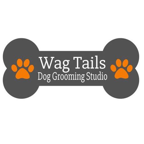 Wag Tails Dog Grooming Studio Logo