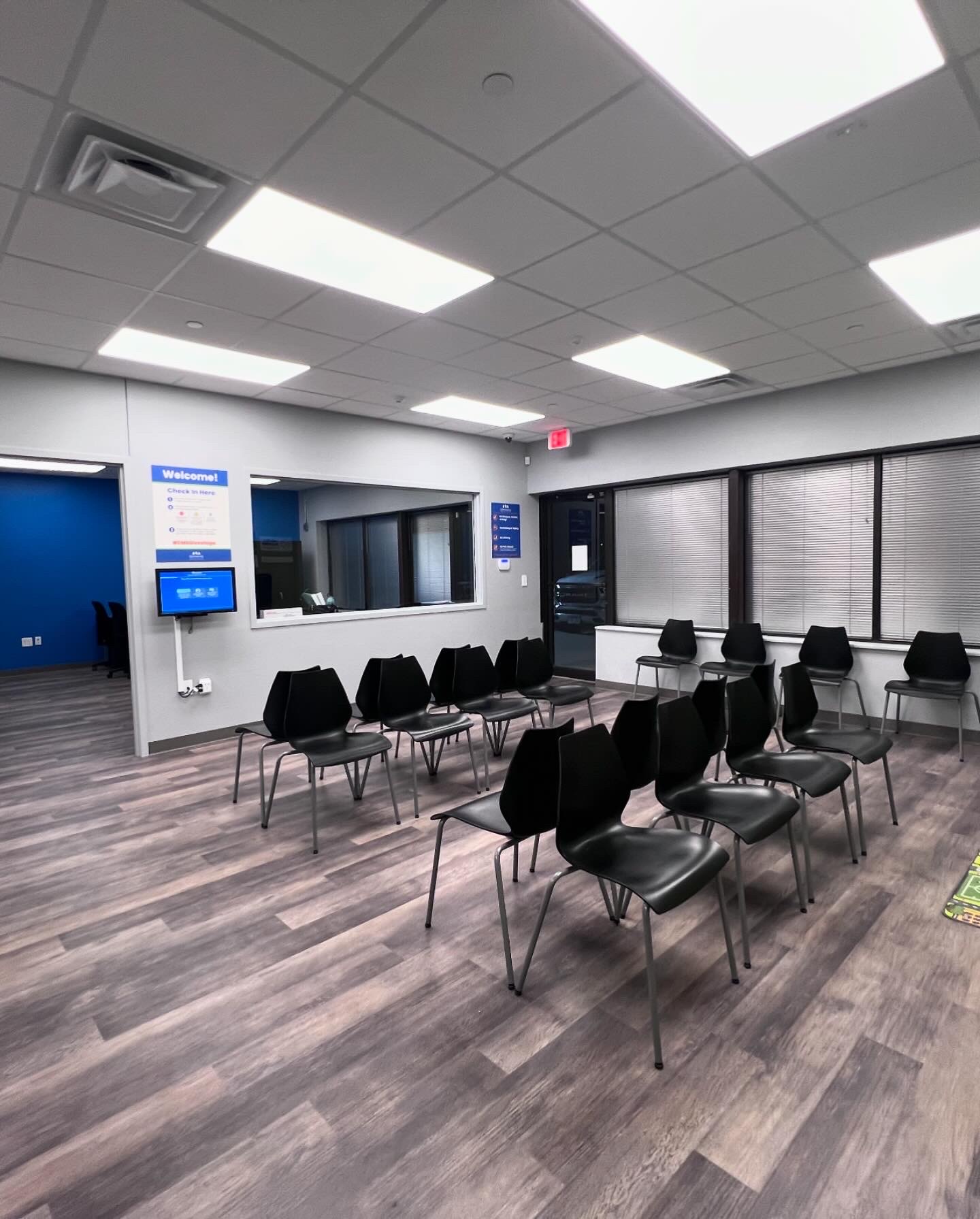 Waiting room of Community Medical Services' New Hope, MN clinic.
