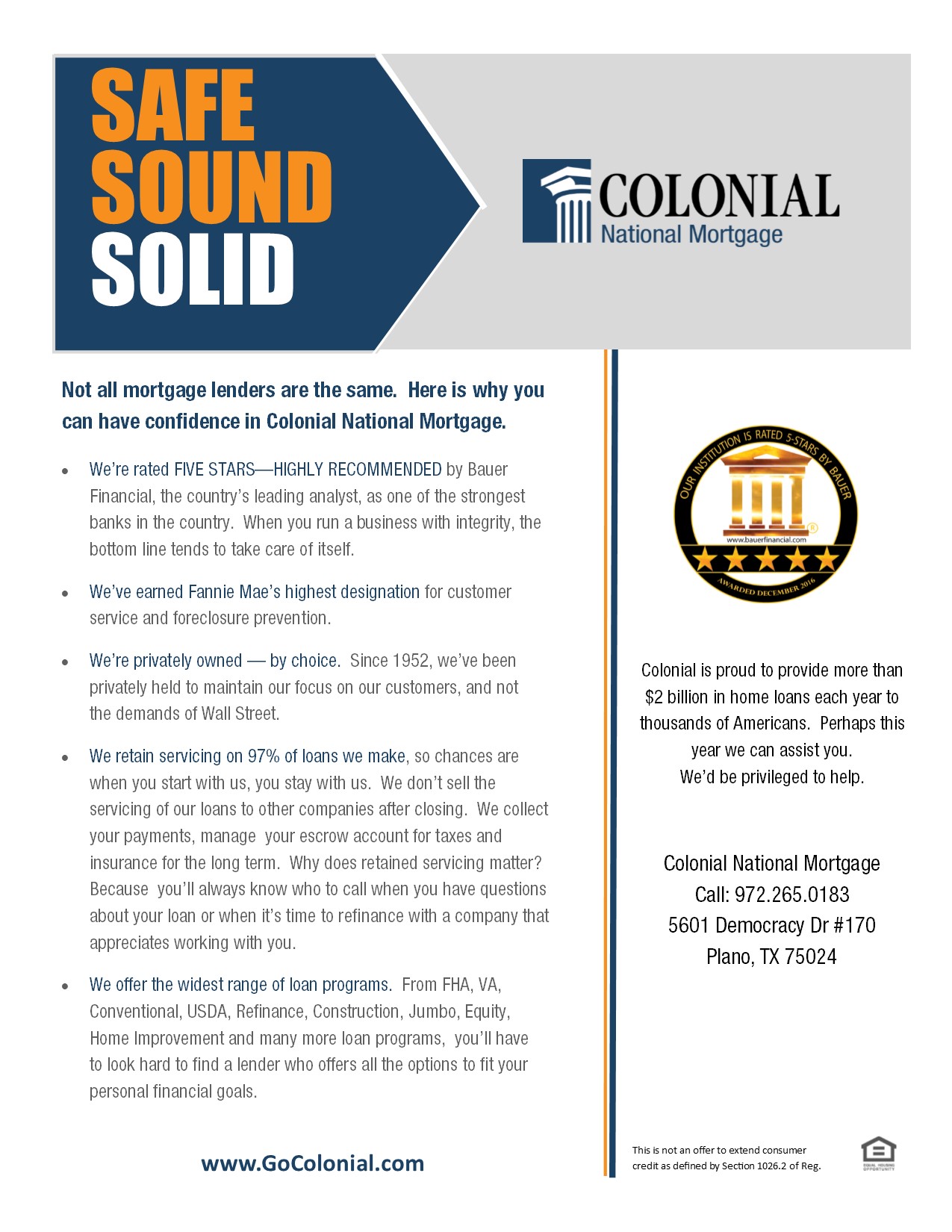 Colonial National Mortgage - Plano / Relocation Photo