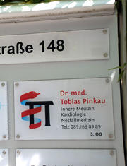 Eingangsbereich_ Praxis Dr. med. Tobias Pinkau | Innere Medizin | Kardiologie | Notfallmedizin | München