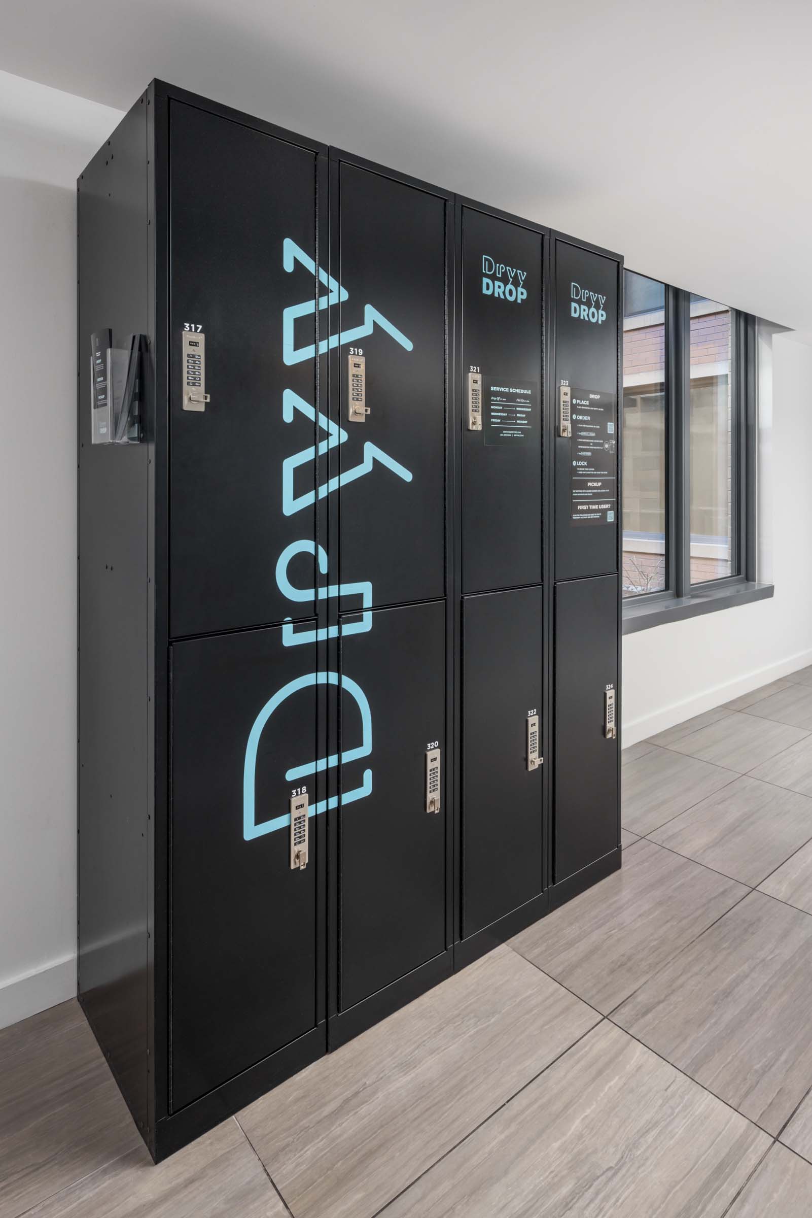 Dryy dry cleaning lockers available at Camden Noma apartments in Washington, DC