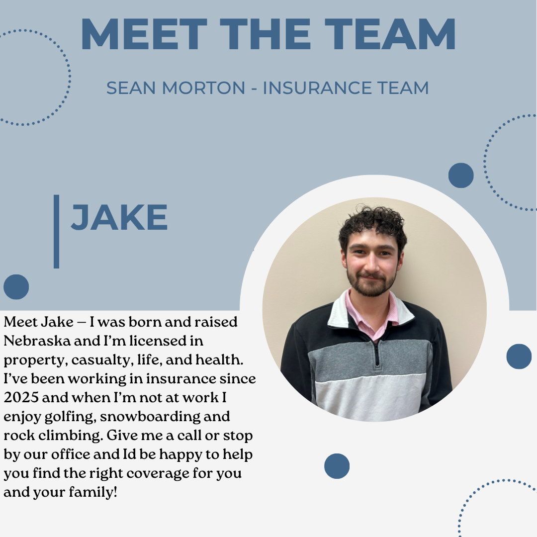 Meet our new team member, Jake! Give any of our team a call for a free insurance quote!