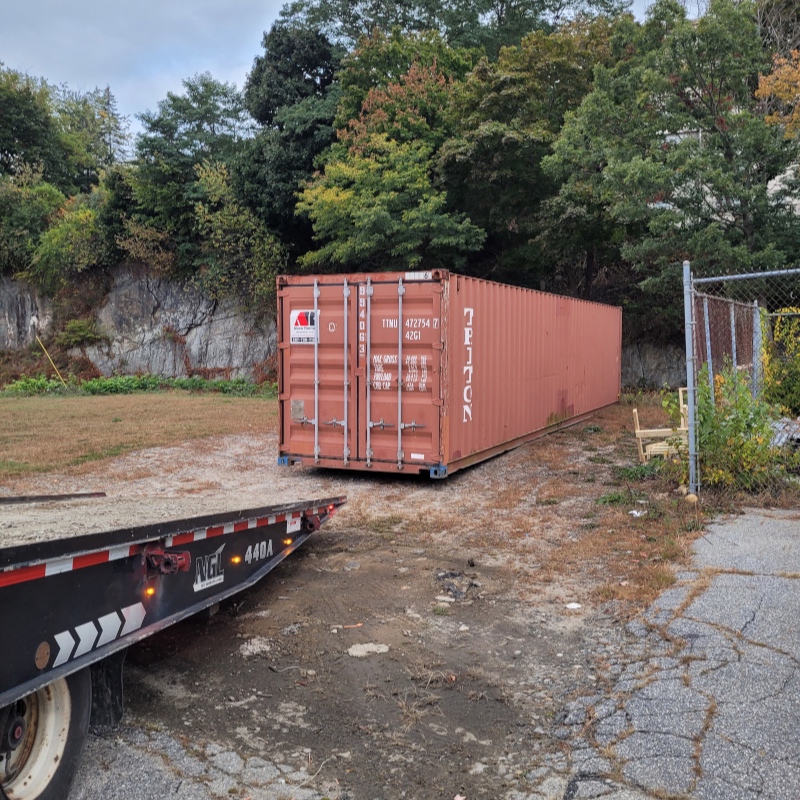 Graybar Electric rented a 40’ mobile storage container in Portland, Maine 