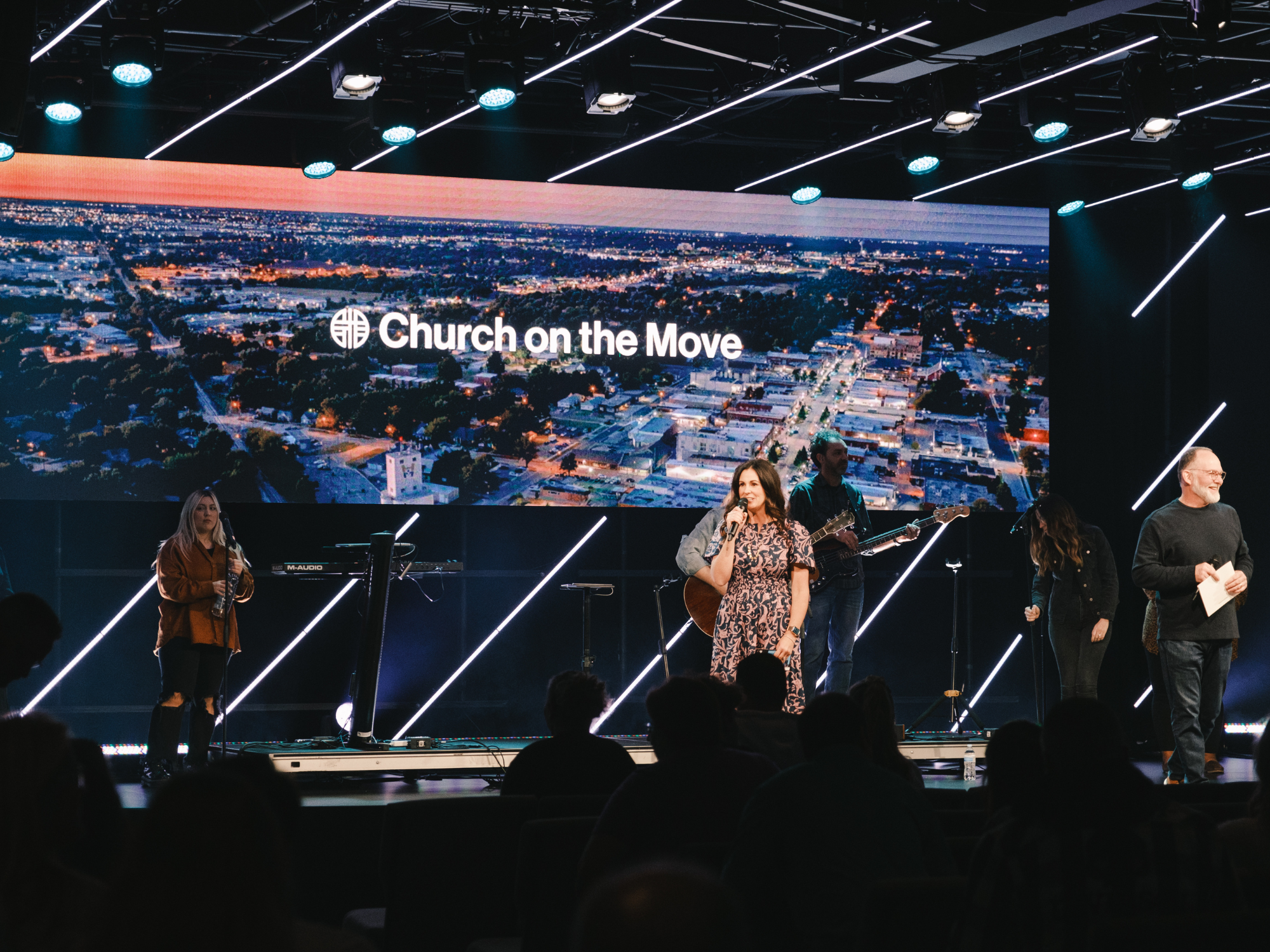 Inside of auditorium at Church on the Move in Broken Arrow, Oklahoma