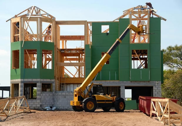 Images Breaking Through Construction