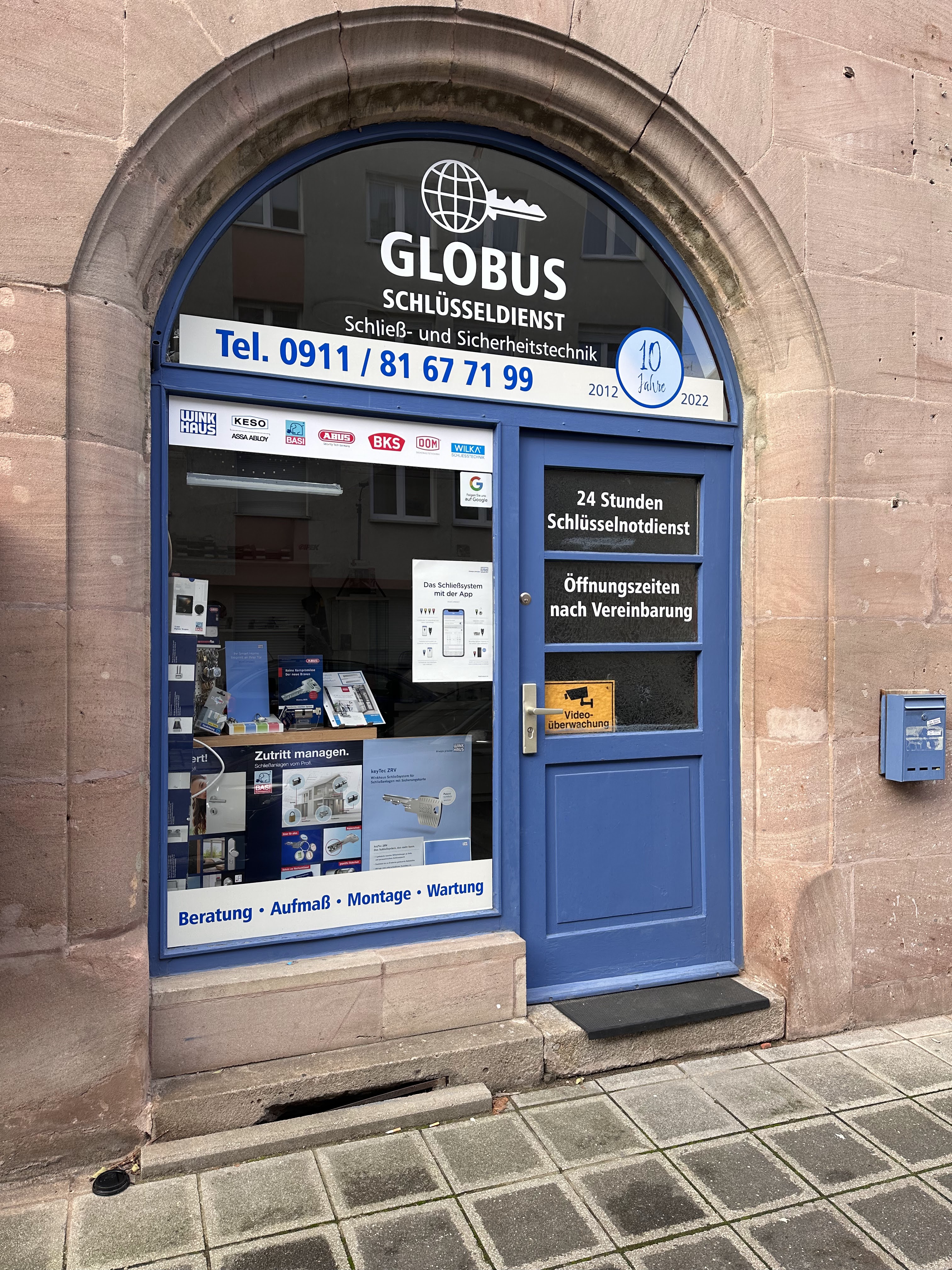 Globus Schlüsseldienst Schließ- und Sicherheitstechnik, Bärenschanzstraße 1 in Nürnberg