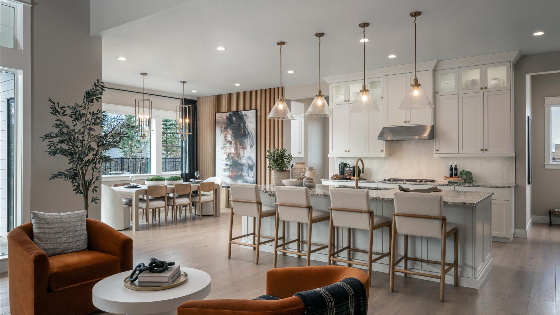 Expansive open-concept living with designer finishes