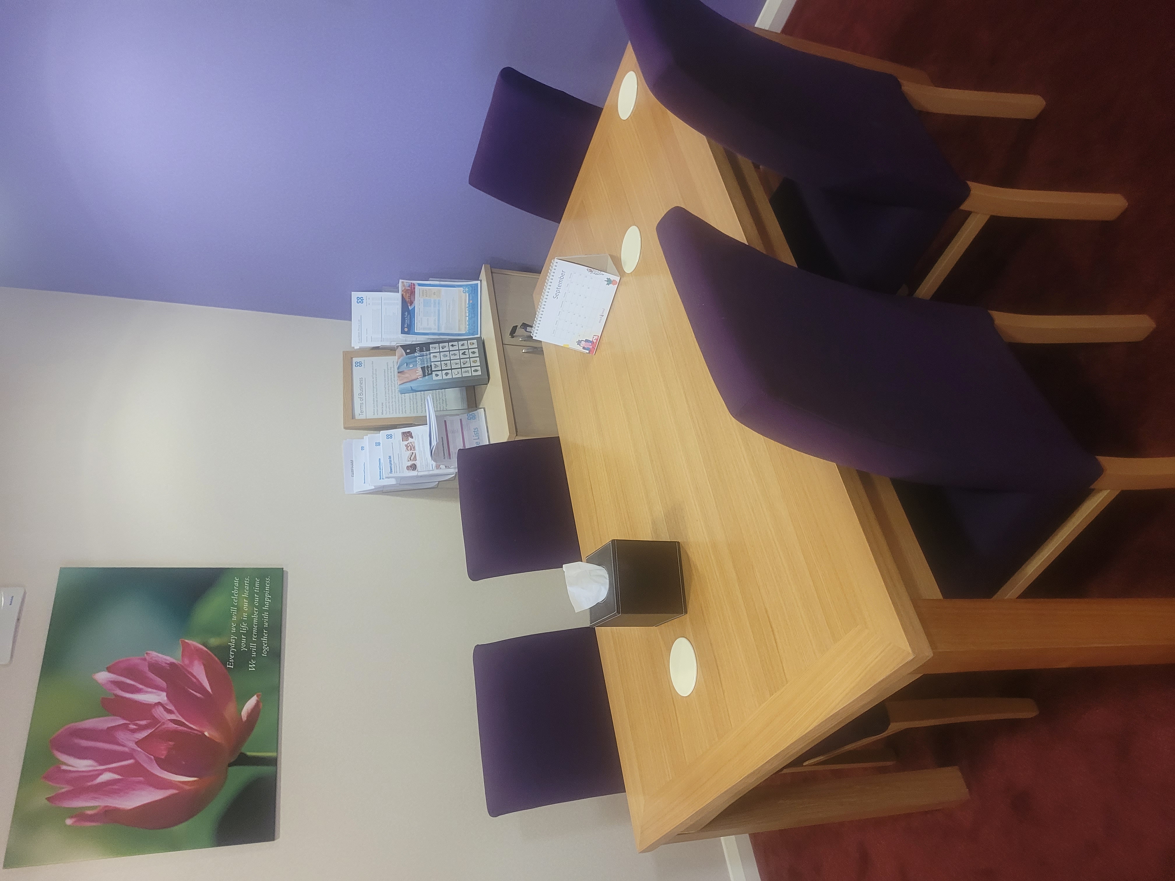 We have a private Arrangement Room for you to discuss your needs with us