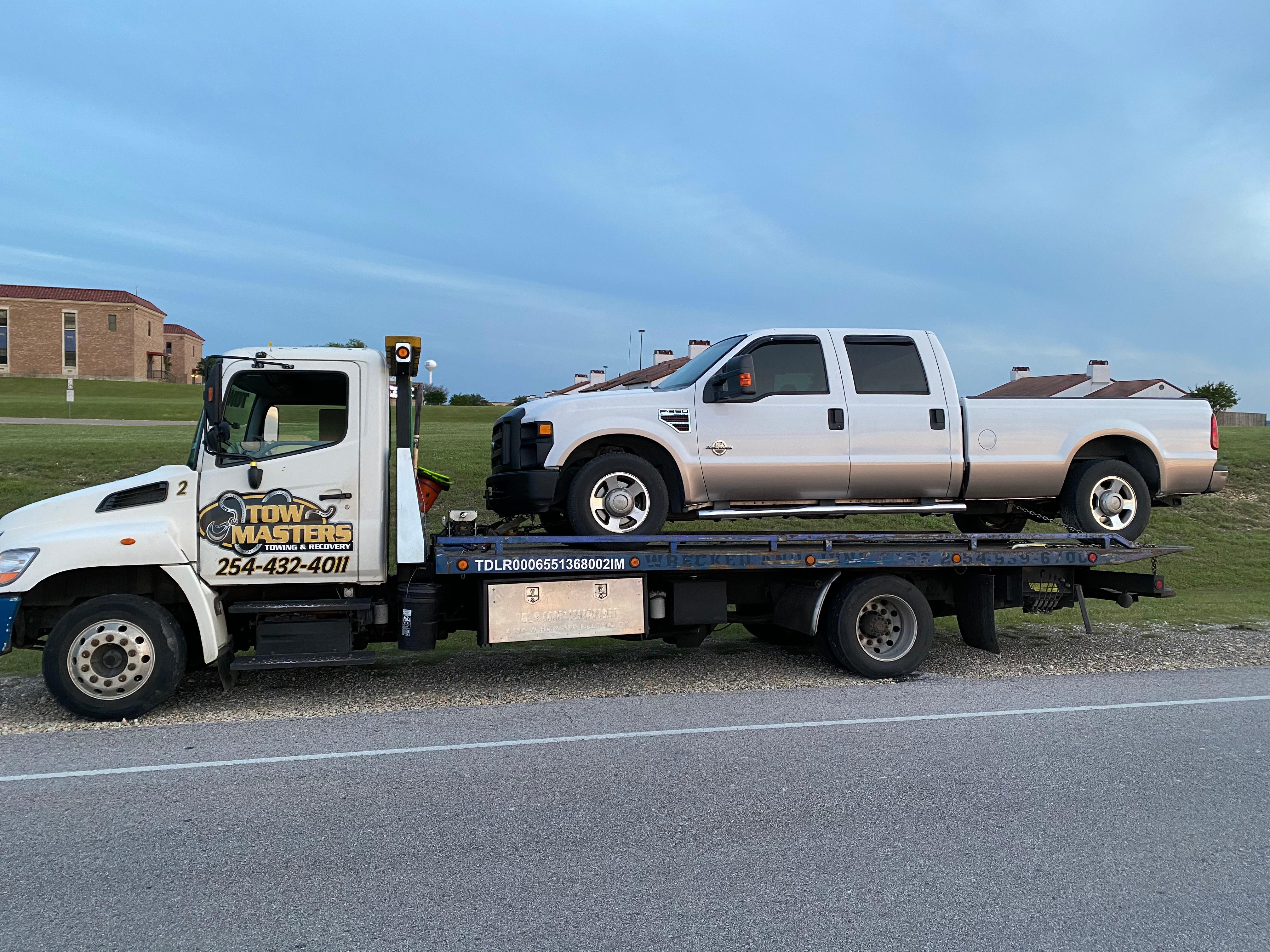 Contact us for Towing Services! Tow Masters Towing & Recovery Killeen (254)432-4011