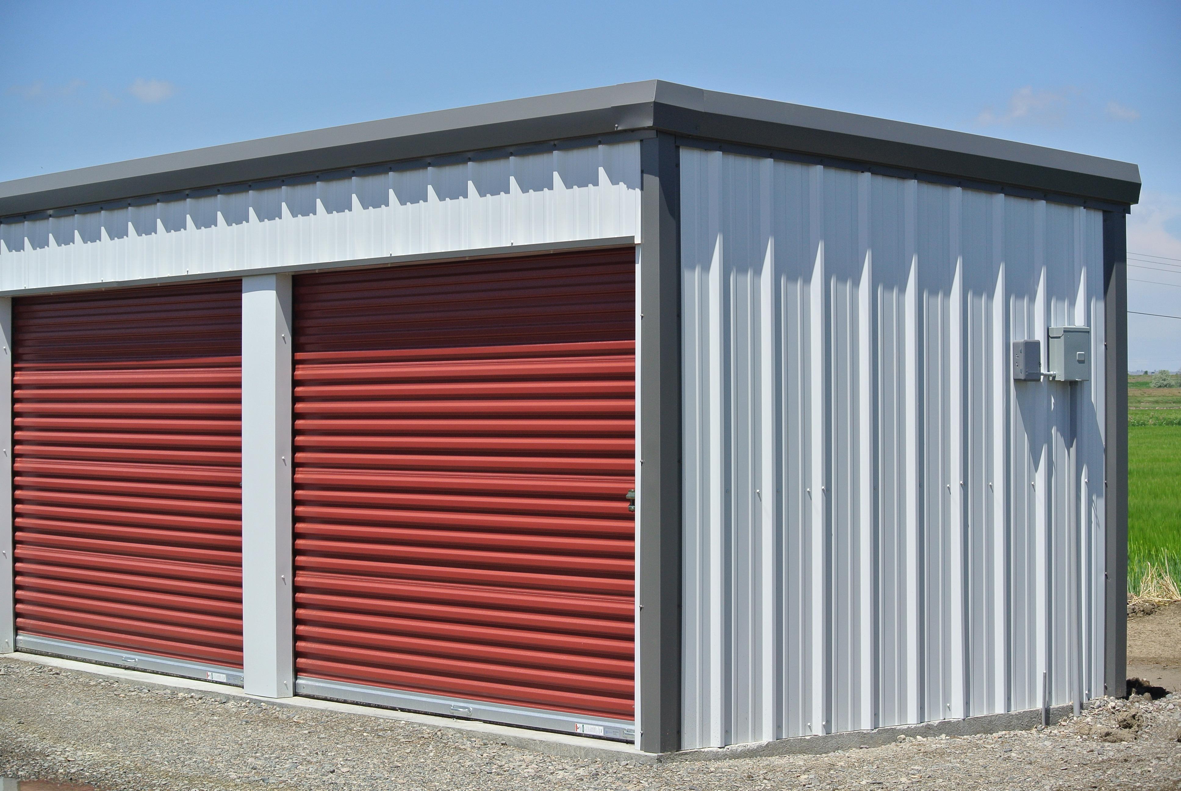 Small Mini Storage Building designed as an add on for a mini storage facility.