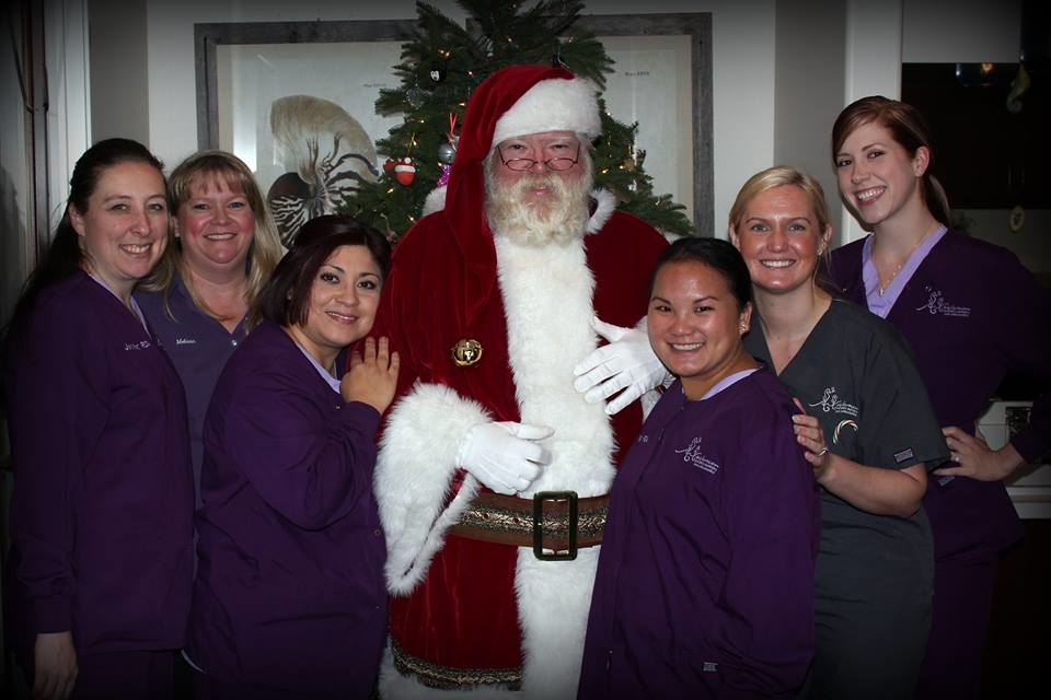 Santa with our Ortho Team 2014