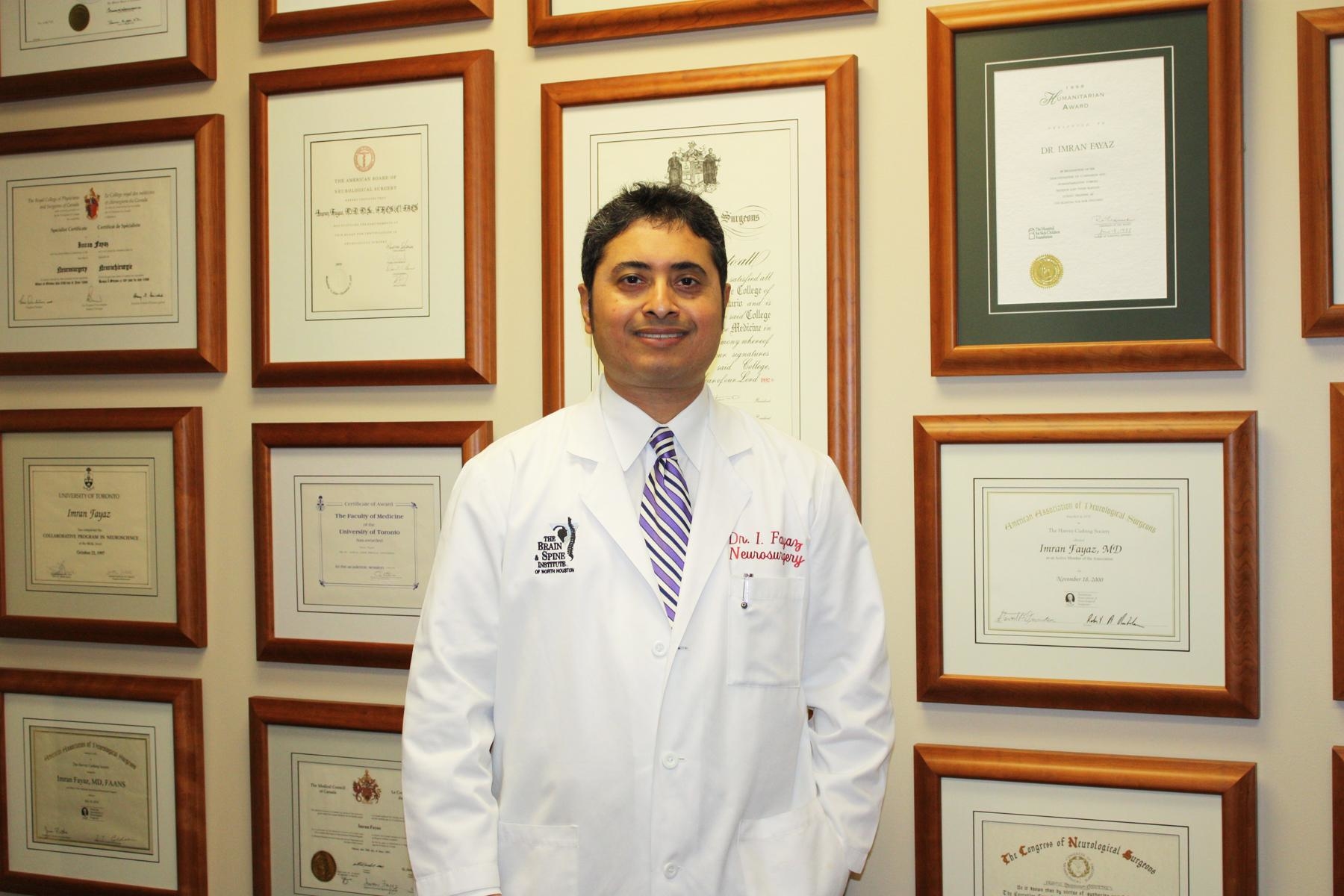 Dr. Imran Fayaz MD MSc FRCSC FACS - The Brain & Spine Institute of North Houston Photo