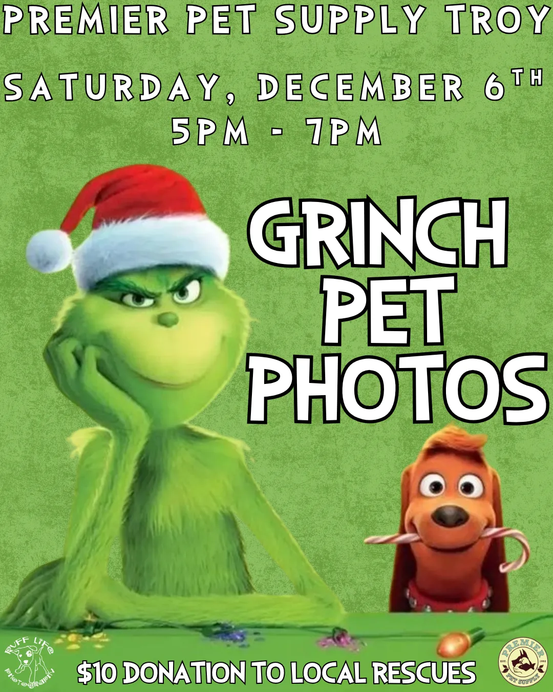 Image of Local Pet Event GRINCH PHOTOS W/ RUFF LIFE PHOTOGRAPHY | TROY Nearby