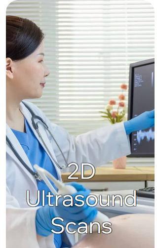 Early Pregnancy / Dating Scan, Fetal Wellbeing Scan, 3D / 4D Scan, Gender Scan, Fetal Anomaly Scan, Transabdominal/Transvaginal Scan, NIPT (Non-Invasive Prenatal Testing), Gender Determination Test, Early Pregnancy Review, Heartbeat Bear, Gender Reveal Cannon, Gender Reveal Balloon