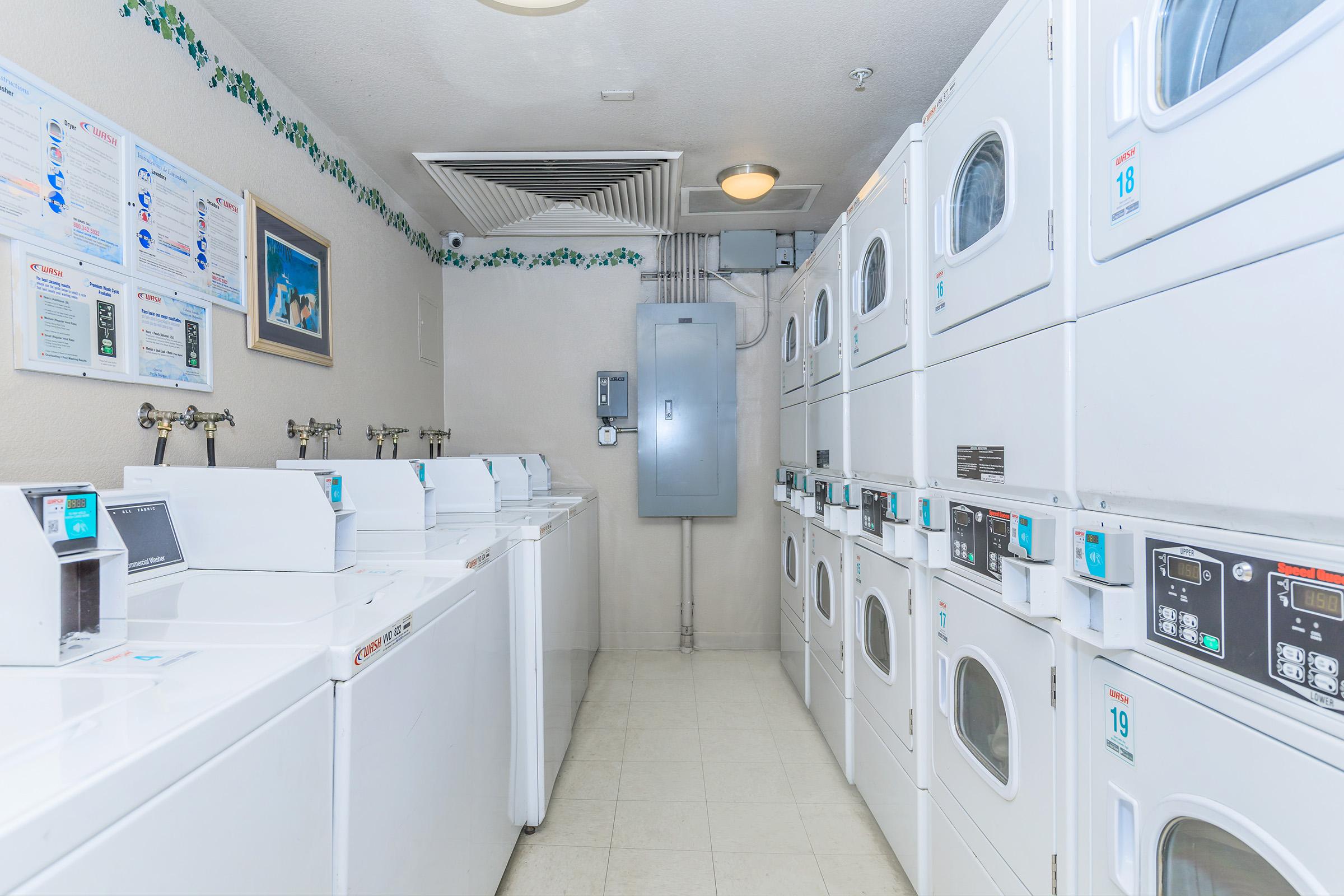 A Row Of Washing Machines