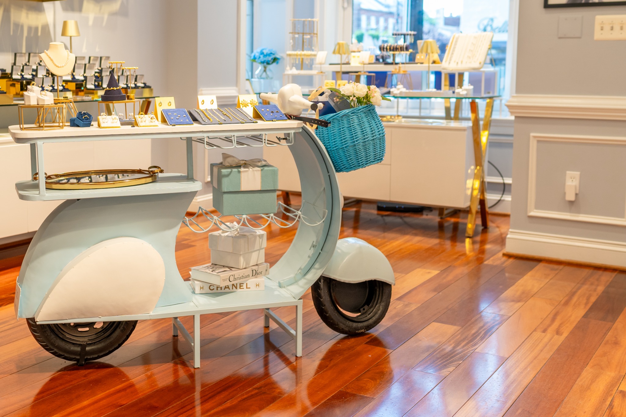 Discover elegant jewelry displays at Eliana Curated in Alexandria, VA, showcasing timeless fine jewelry in a refined boutique setting.