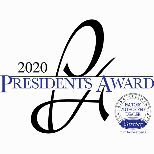 2020 Carrier President's Award | Williams Comfort Air