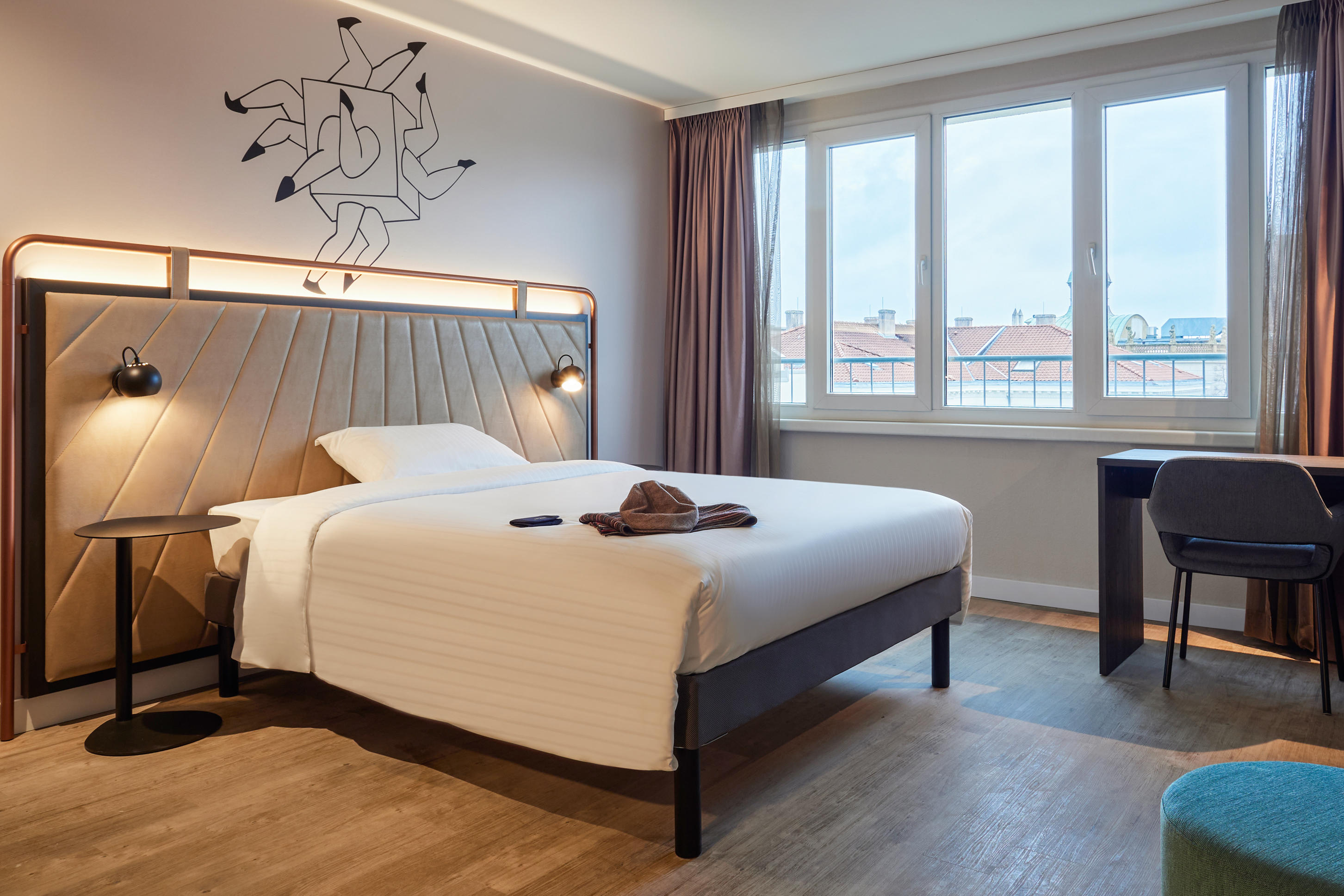 gemütlichen Doppelbett Sweet Bed by ibis Styles 160x200cm in Queen-Size-Größe