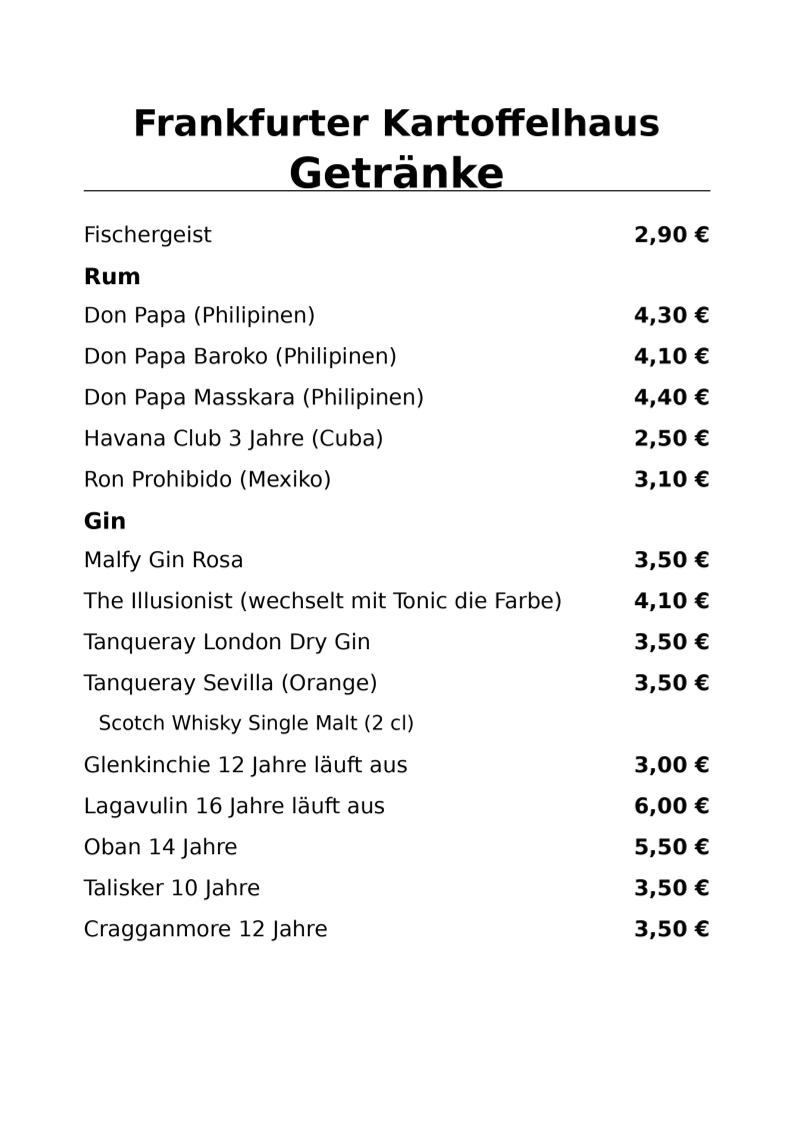 Bild 4 Frankfurter Kartoffelhaus - Das Restaurant in Frankfurt (Oder) in Frankfurt Oder