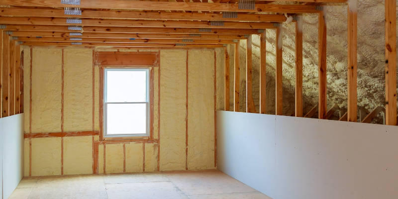 Improve your home from the start with spray foam insulation.