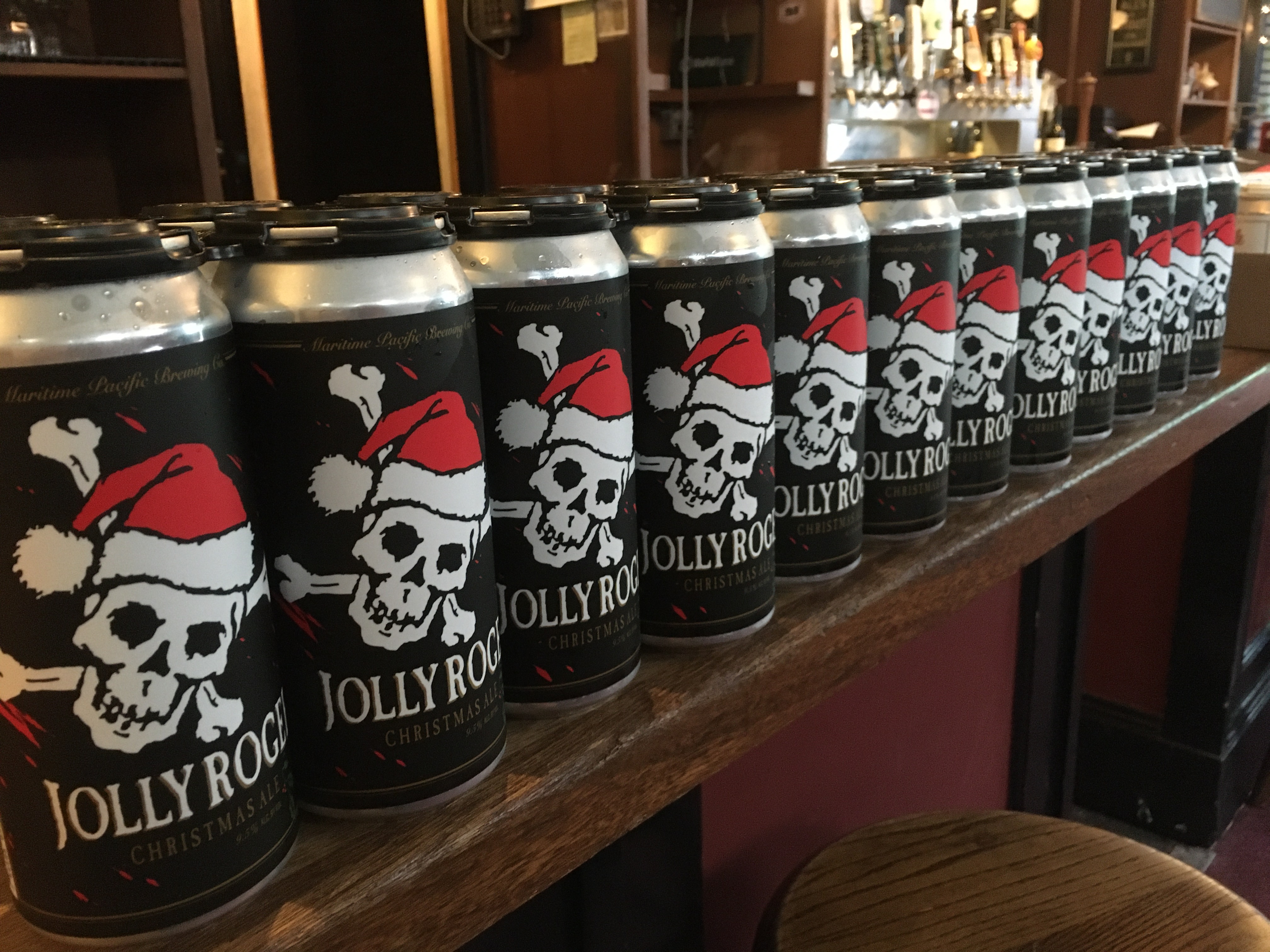 Tis' the season for Maritime Brewing's Jolly Roger winter ale.