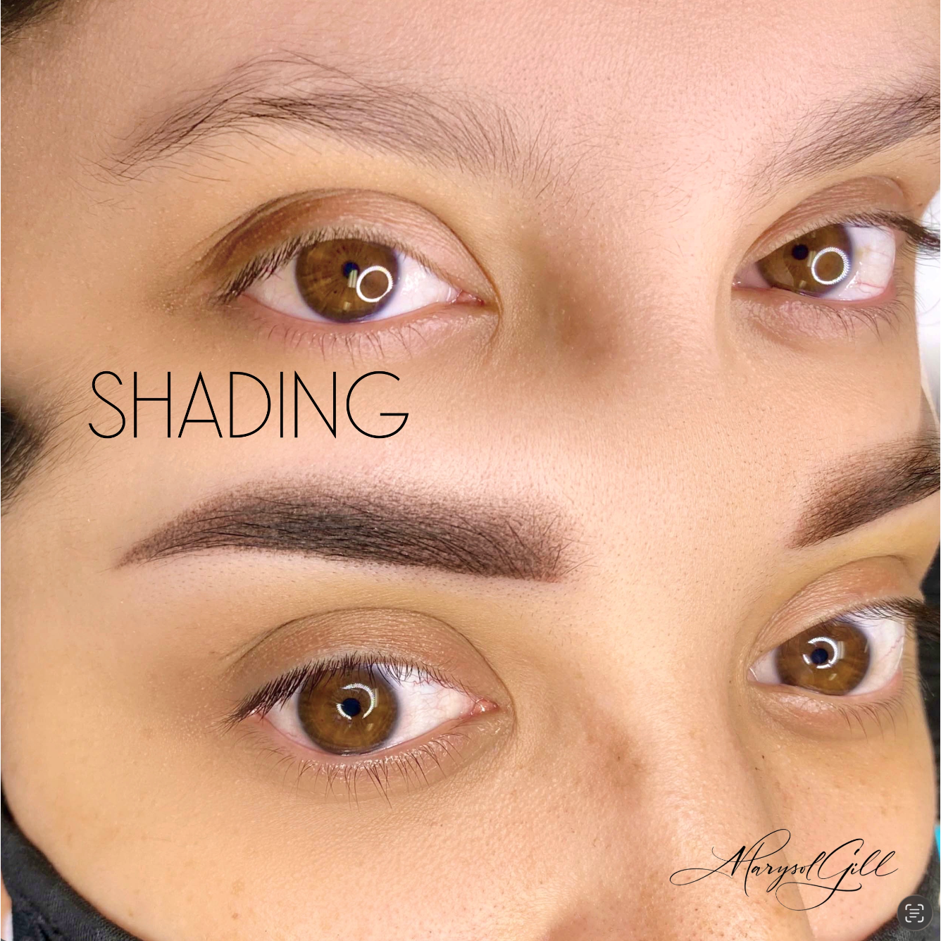 Powder brows in Colorado Springs by Marysol Gill, designed to create soft, defined, natural-looking eyebrows with a polished makeup effect. A professional permanent makeup service for clients who want fuller-looking brows, better shape, long-lasting definition, and effortless beauty every day.