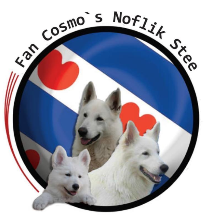 Zwitserse witte herders Fan Cosmo’s Noflik Stee Logo