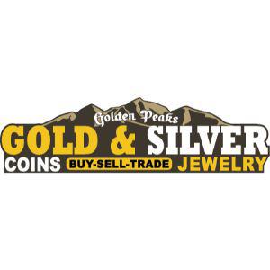 Golden Peaks Coin, Gold & Silver Logo