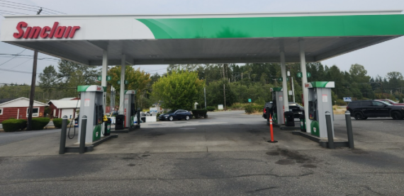 Sinclair Gas Station Fueling Island 
