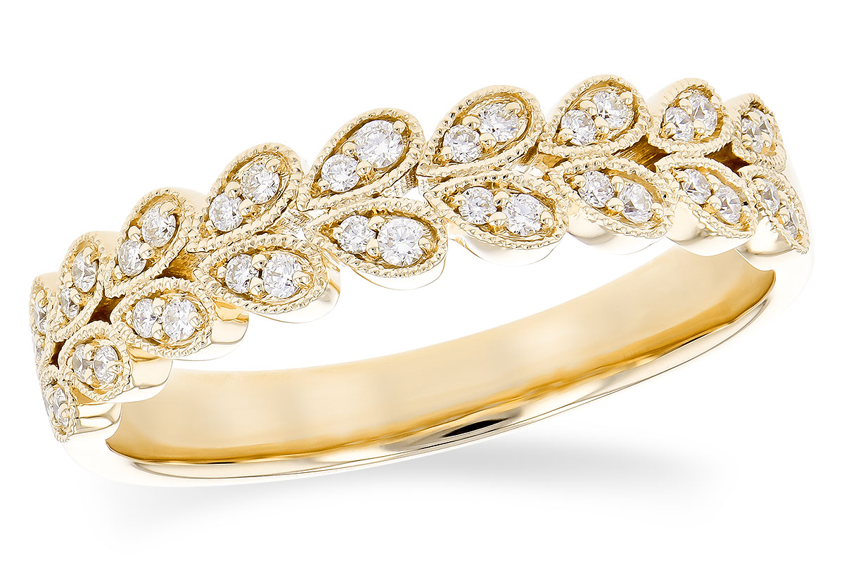 Elevate your everyday style with this elegant 14kt yellow gold diamond fashion ring. Featuring 0.16 carats total weight of shimmering diamonds in a delicate marquise-inspired design, this timeless ring offers refined sparkle and sophisticated craftsmanship. Perfect for stacking, gifting, or wearing as a signature piece.