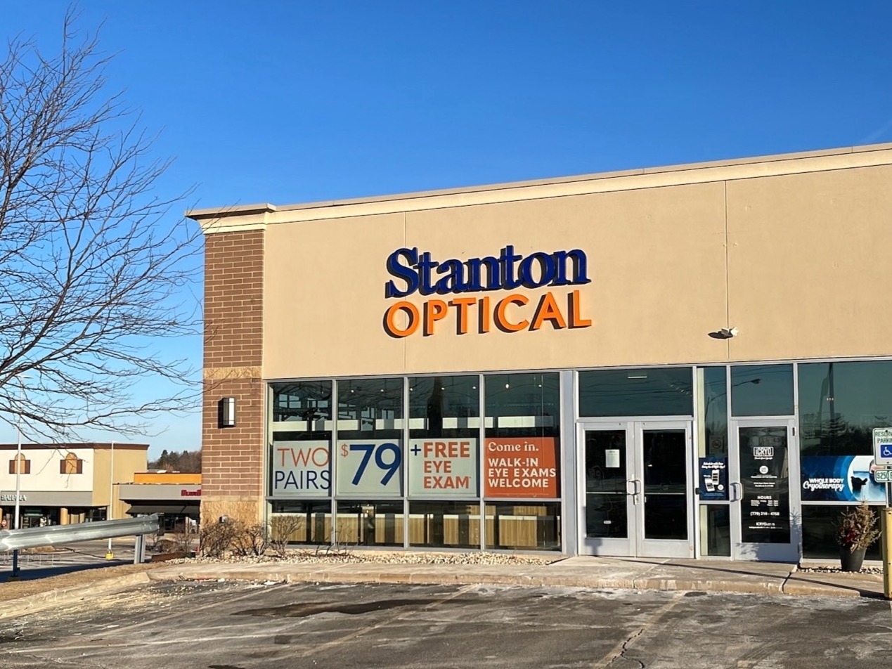 Storefront at Stanton Optical Store Rockford IL 61108