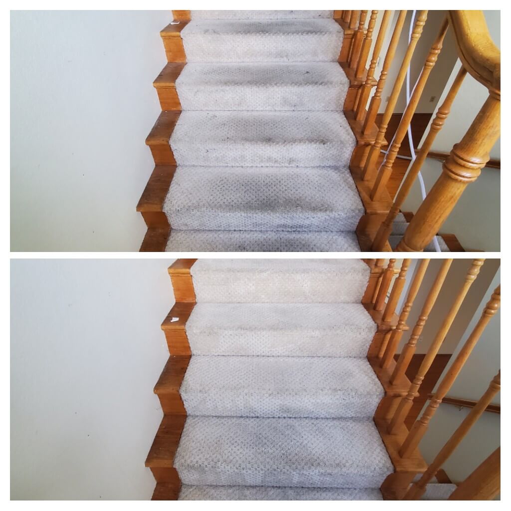 Before and after carpet cleaning in Buena Park
